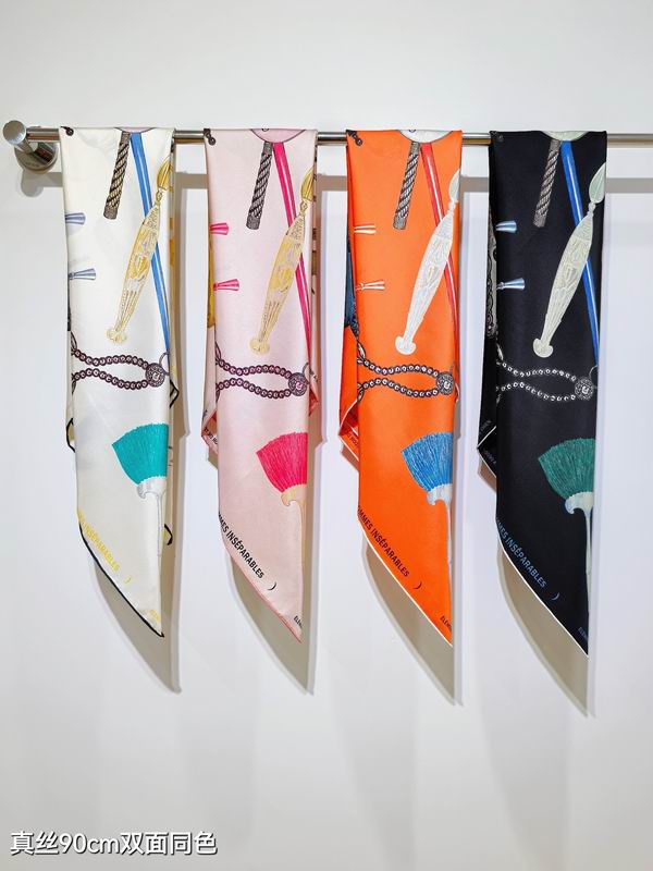 Hermes silk Scarf 90X90cm E032905